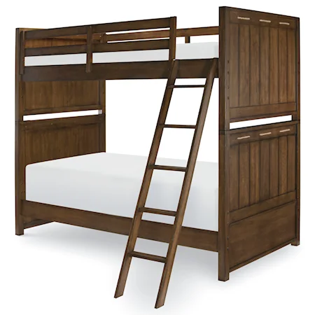 Twin over Twin Bunk Bed with Ladder